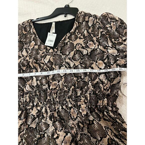 New Versona Cuban Sand Snake print dress size XL - Picture 5 of 10